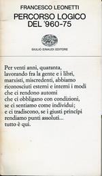 Percorso logico del '960-75 : poema