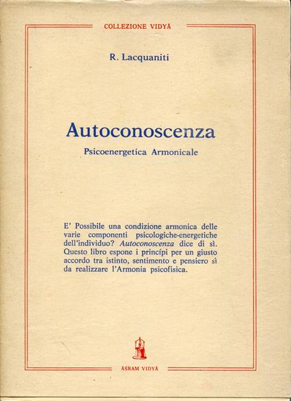 Autoconoscenza : psicoenergetica armonicale - Raphael - copertina