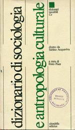 Dizionario di sociologia e antropologia culturale