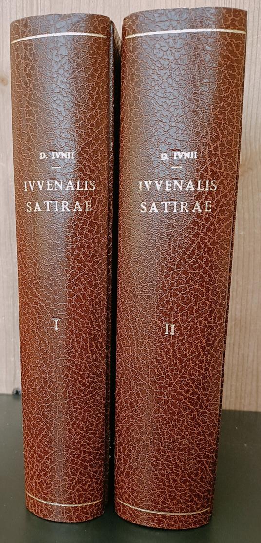 D. Iunii Iuvenalis Satirae ex recensione A. Ruperti. Item A. Persii Flacci ex recensione L. Koenig. Tomus primus et secundus - D. Giunio Giovenale - copertina