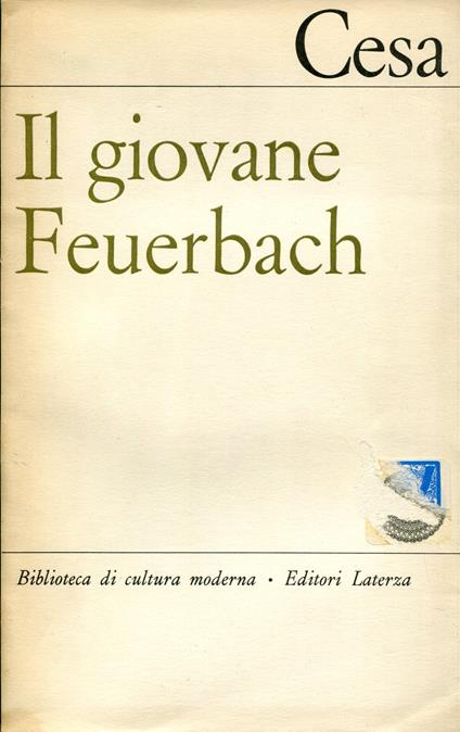 Il giovane Feuerbach - Claudio Cesa - copertina
