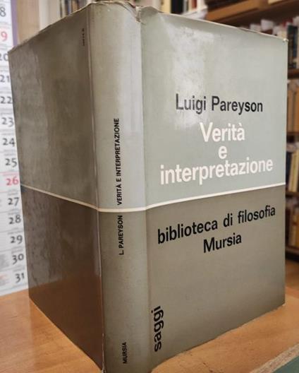 Verita e interpretazione - Luigi Pareyson - copertina