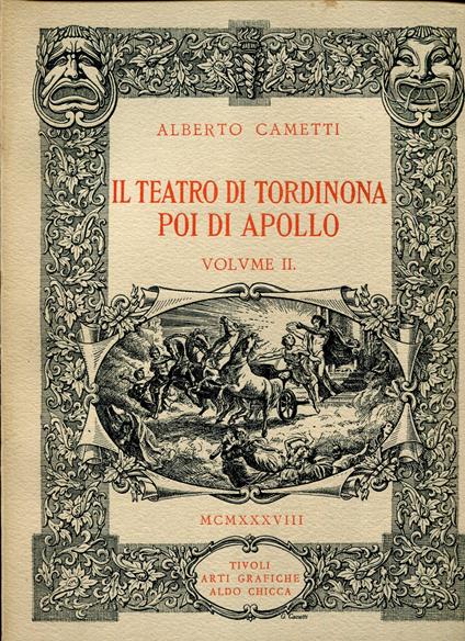 Il teatro di Tordinona poi di Apollo. Prefazione di Antonio Munoz - copertina