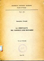 La spiritualità del canonico Luigi Boccardo. Tesi di Laurea