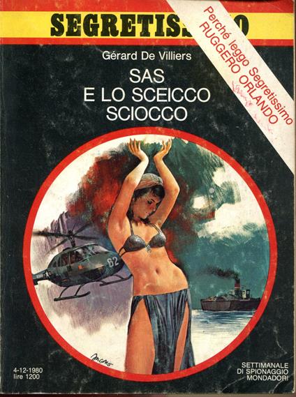 SAS e lo sceicco sciocco - Gérard de Villiers - copertina