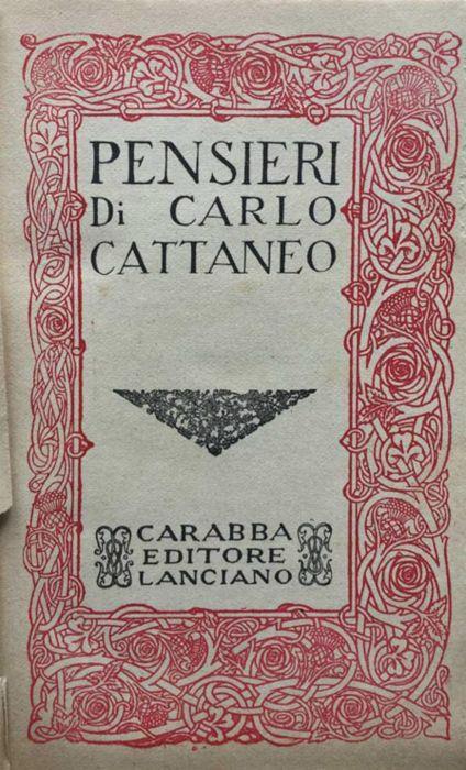 Pensieri - Carlo Cattaneo - copertina