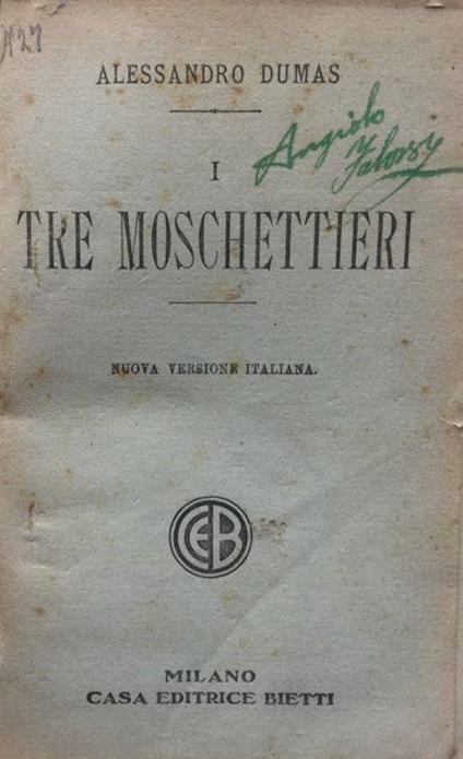 I tre moschettieri - Alexandre Dumas - copertina