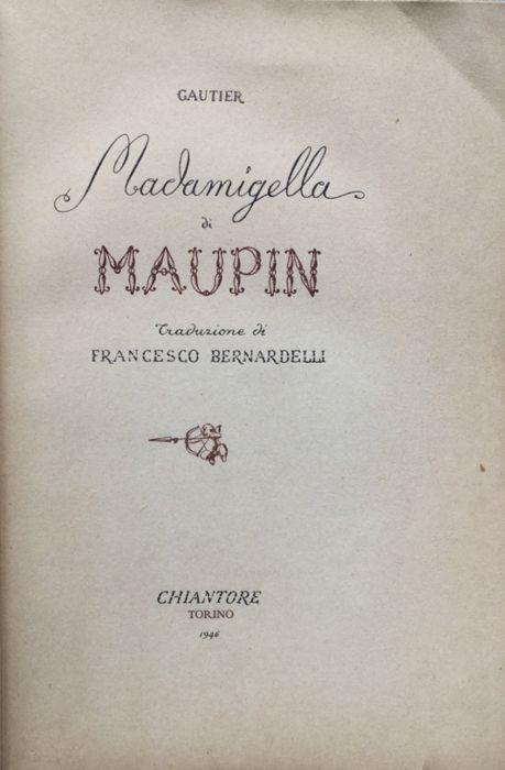 Madamigella di Maupin - Gautier - copertina