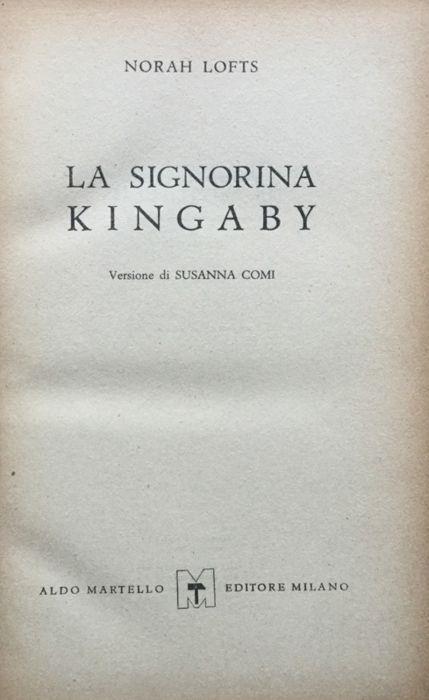 La signorina Kingaby - Norah Lofts - copertina