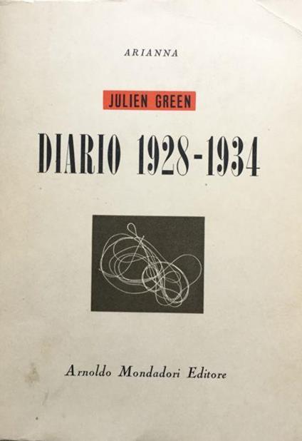 Diario 1928-1934 - Julien Green - copertina