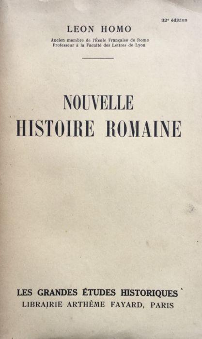 Nouvelle histoire romaine - Léon Homo - copertina