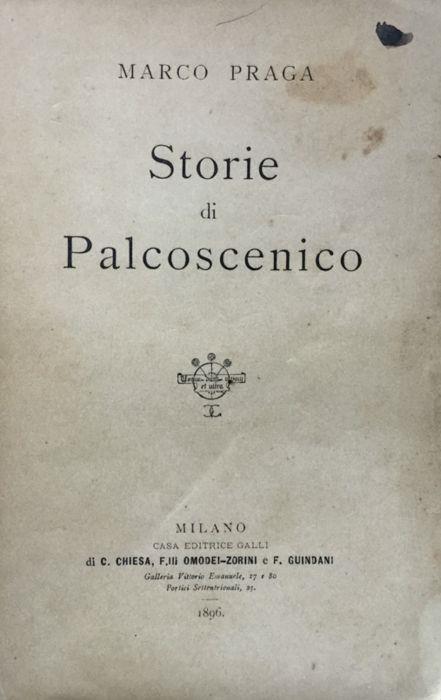 Storie di palcoscenico - Marco Praga - copertina