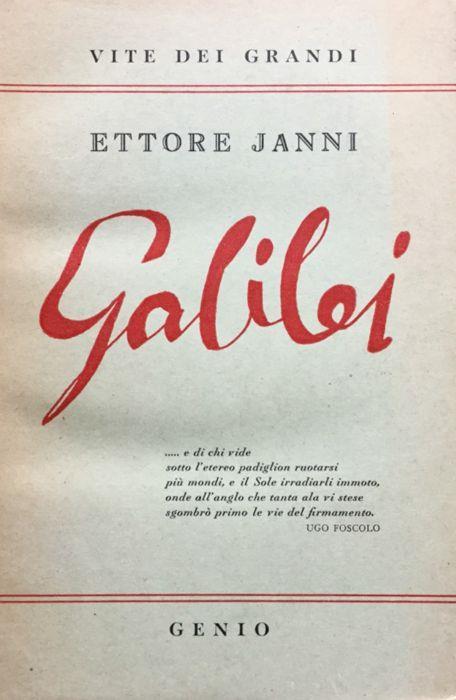 Galilei - Ettore Janni - copertina