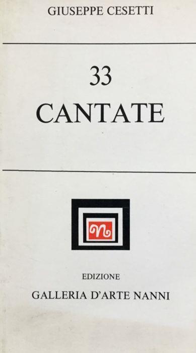 33 cantate - Giuseppe Cesetti - copertina