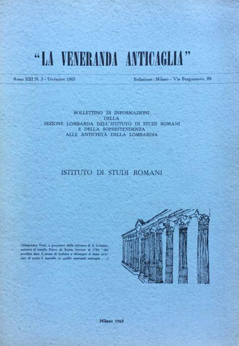 La veneranda anticaglia. 1965 n. 3 - copertina