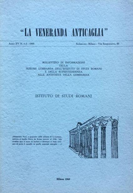 La veneranda anticaglia. 1968 - copertina