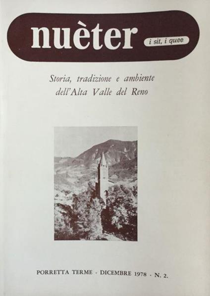 Nueter i sit i quee. 8/1978. Storia, tradizione e ambiente Alta Valle del Reno - copertina