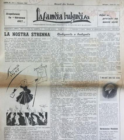 La fameja bulgneisa 1957 annata completa - copertina