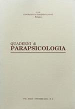 Quaderni di Parapsicologia vol. XXXII ottobre 2001 n. 2
