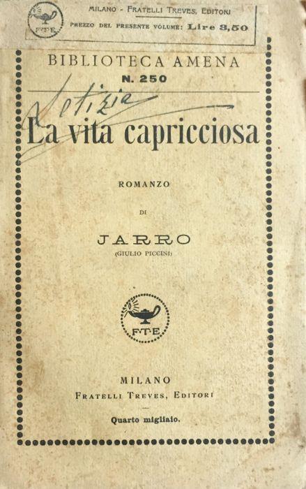 La vita capricciosa - Giulio Piccini - copertina