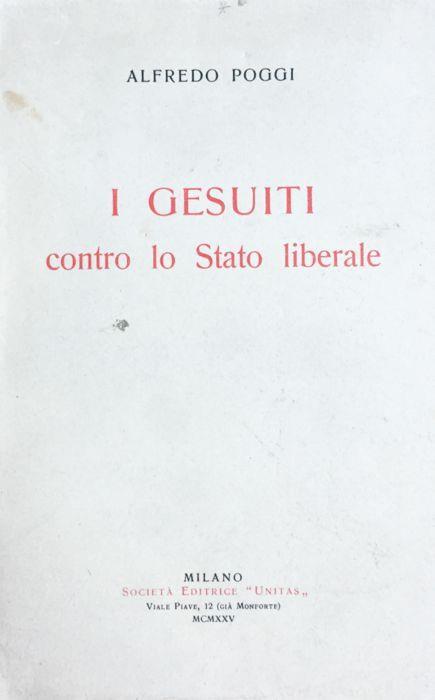 I gesuiti contro lo stato liberale - Alfredo Poggi - copertina