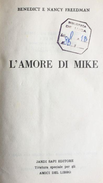 L' amore di Mike - Benedict Freedman - copertina