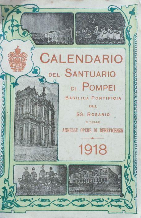 Calendario del santuario di Pompei 1918 - copertina