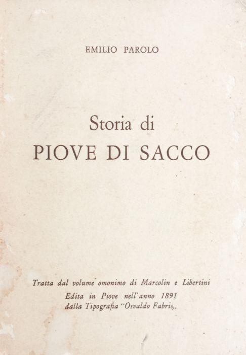 Storia di Piove di Sacco - Emilio Di Paolo - copertina
