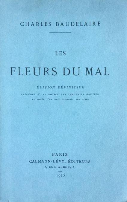 Les fleurs du mal - Charles Baudelaire - copertina