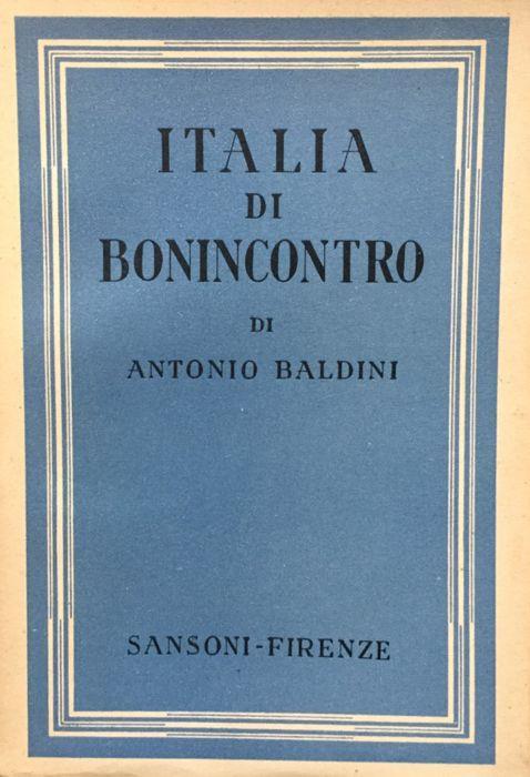 Italia di bonincontro - Antonio Baldini - copertina