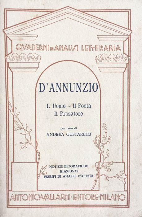 D'annunzio - Andrea Gustarelli - copertina