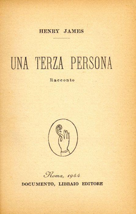 Una terza persona - Henry James - copertina