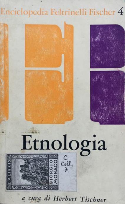 Enciclopedia Feltrinelli Fischer - Etnologia - Herbert Tischner - copertina
