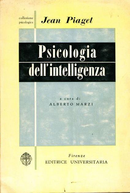 Psicologia dell'intelligenza - Jean Piaget - copertina