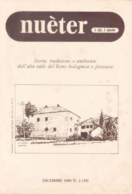 Nueter i sit i quee. 30/1989. Storia, tradizione e ambiente Alta Valle del Reno - copertina