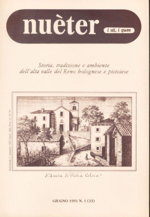 Nueter i sit i quee. 33/1991. Storia, tradizione e ambiente Alta Valle del Reno - copertina