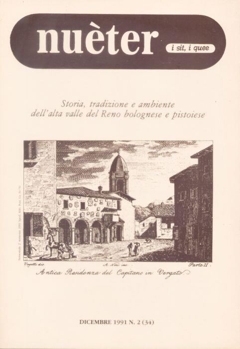 Nueter i sit i quee. 34/1991. Storia, tradizione e ambiente Alta Valle del Reno - copertina