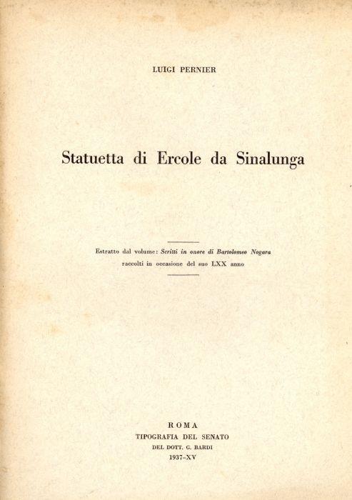 Statuetta di Ercole da Sinalunga - copertina