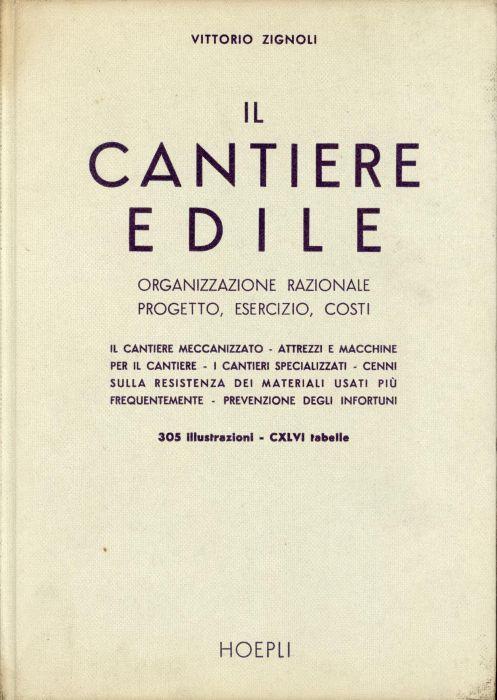 Il cantiere edile - Vittorio Zignoli - copertina