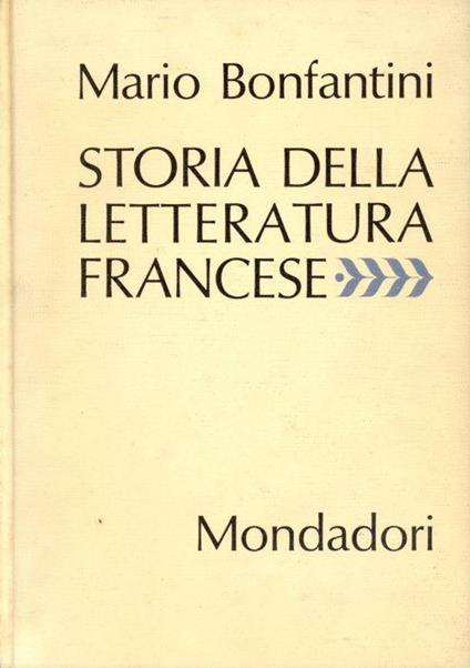 Storia della letteratura francese - Mario Bonfantini - copertina