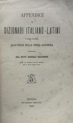 Appendice ai dizionari italiano- latini come guida alla prosa augustea