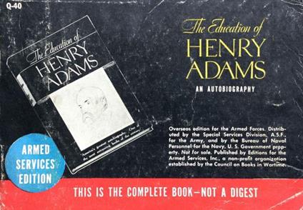 The education of Henry Adams an autobiography - Henry Adams - copertina