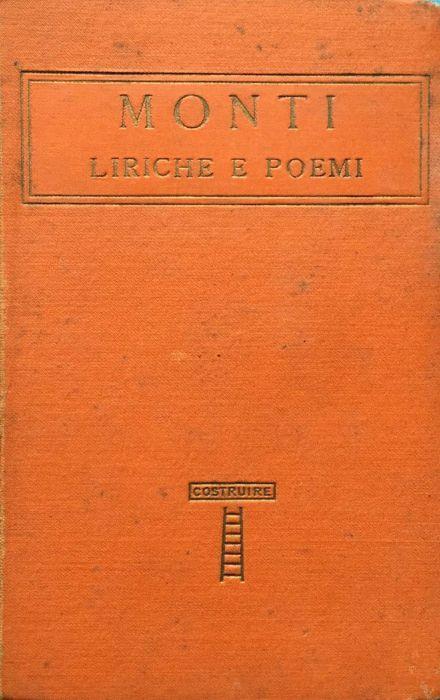 Liriche e poemi - Monti - copertina