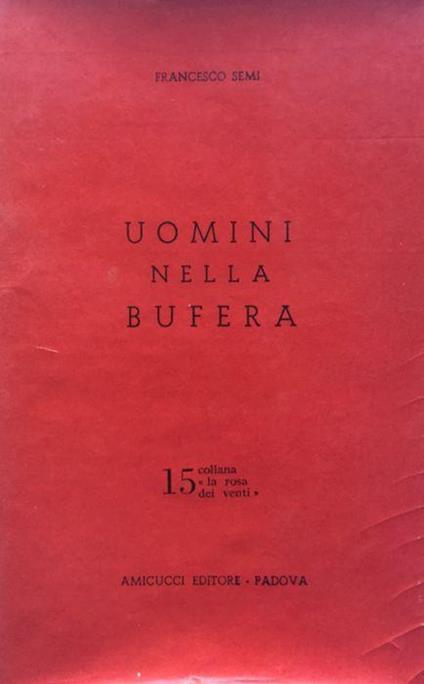 Uomini nella bufera - Francesco Semi - copertina