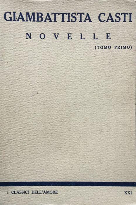 Novelle - Giambattista Casti - copertina