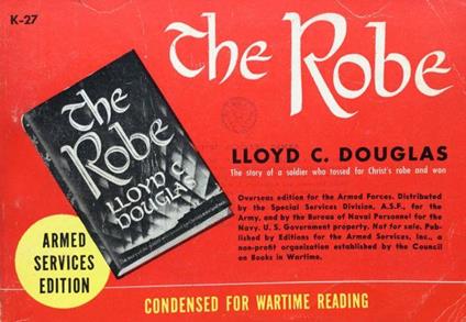 The robe - Lloyd C. Douglas - copertina