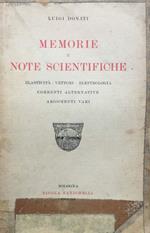 Memorie e note scientifiche. Elasticità, vettori, elettrologia, correnti alternative