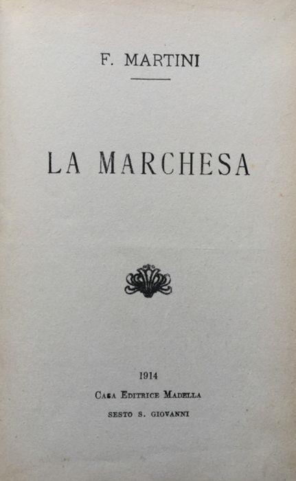 La Marchesa - F. Martini - copertina