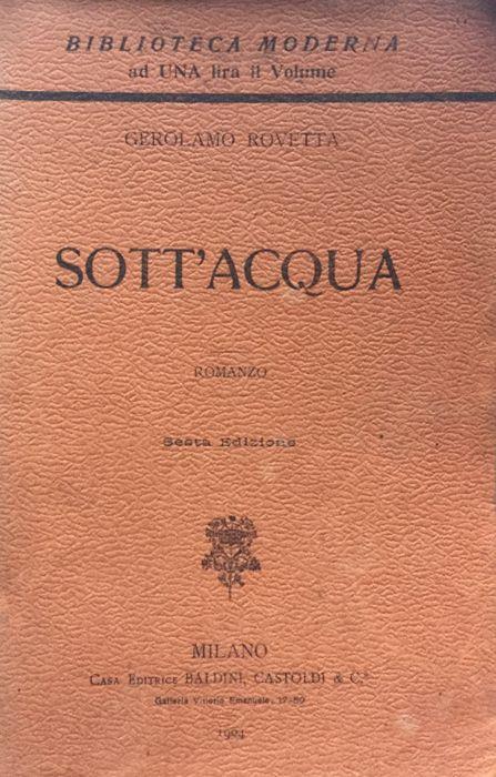 Sott'acqua - Gerolamo Rovetta - copertina