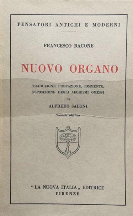 Nuovo Organo - Francesco Bacone - copertina